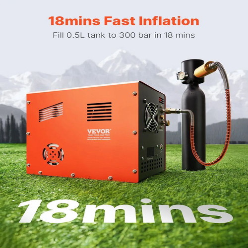 Vevor PCP 4500PSI Air Compressor with Automatic Shutoff for Airguns