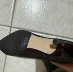 Zara pointed ankle boots burgundy new, size 36, kitten heel