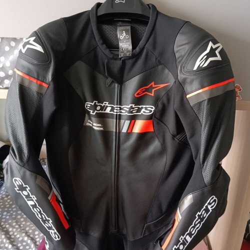 Alpinestars GP Force Chaser leather suit black/red size 52