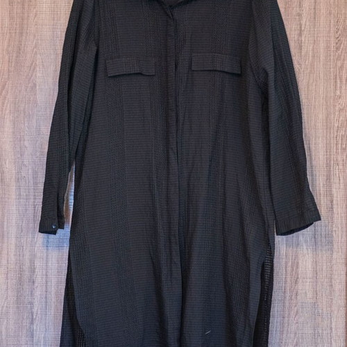 Zara long black shirt like new, size M, semi-seethrough