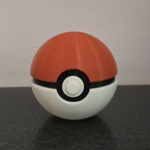 Classic Pokémon Pokéball 3D printed, made to order