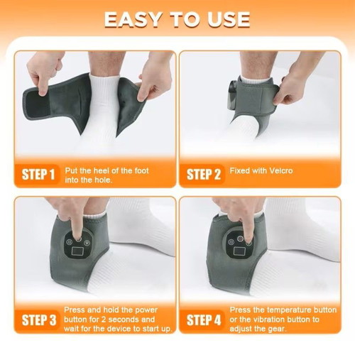 Wireless electric massage device like new with pneumatic vibration and heating