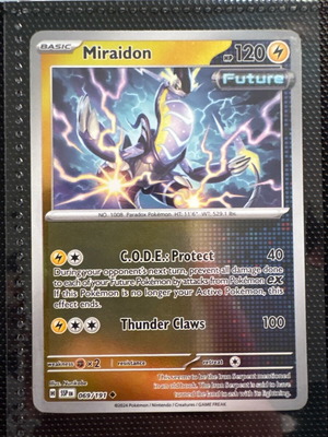 Pokemon Surging Sparks Reverse Holo 069/191 Miraidon καινούργιο
