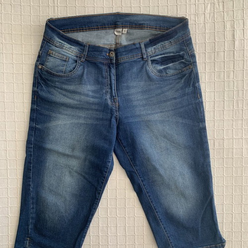 Giada women's denim bermuda shorts 4XL, blue
