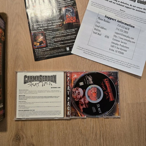 Carmageddon Splat Pack PC Big Box Interplay version like new