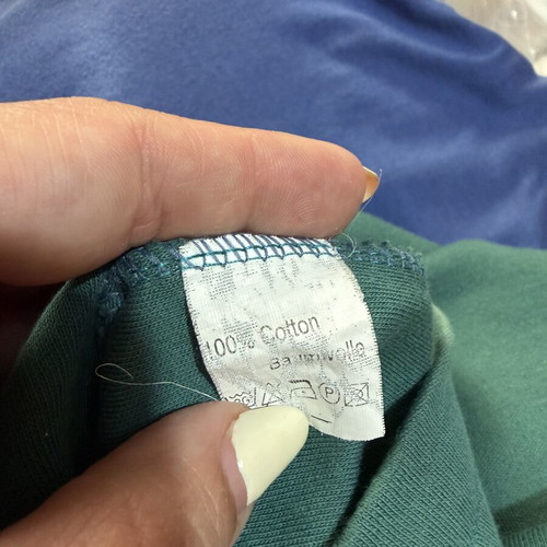 Lacoste T-shirt like new, green cotton