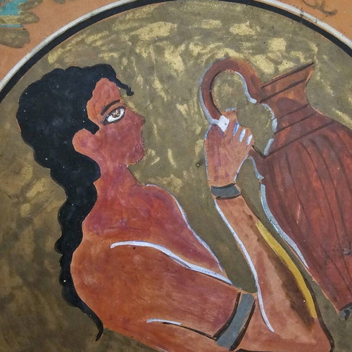 Decorative clay plate like new