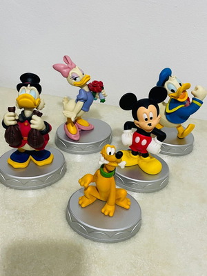 Disney συλλεκτικές φιγούρες μεταχειρισμένες, σετ 5, Μίκυ, Ντόναλντ, Νταίζη, Πλούτο, Σκρουτζ