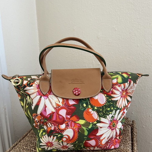 Longchamp Pliage bag like new, multicolor