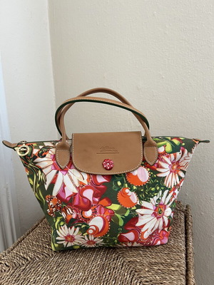 Longchamp Pliage bag like new, multicolor