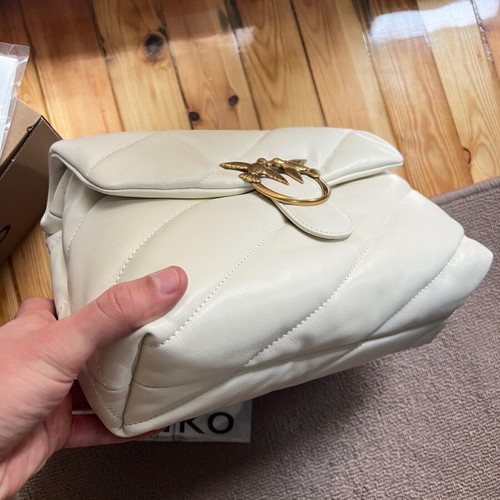 Pinko shoulder bag new, white cream