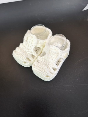 Handmade baby booties new, unused, Greek made