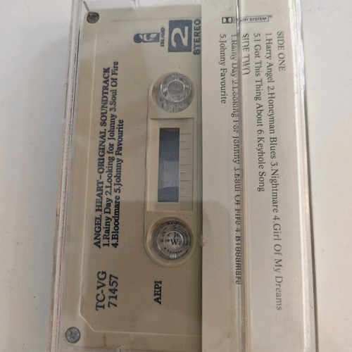 Angel Heart original soundtrack cassette used, Greek press