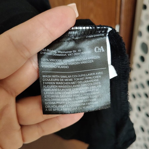 C&A dress black XL like new, modern and feminine