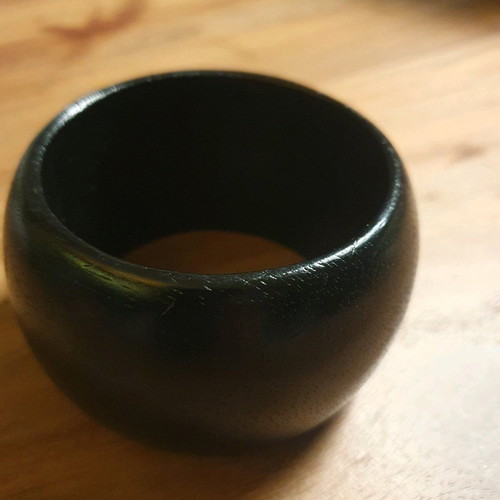 Wooden bracelet black like new without wear