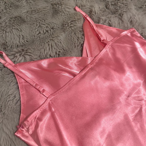 Satin dress like new, pink, size S