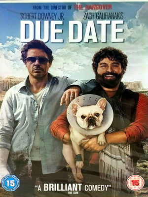 Due Date DVD κωμωδία με Robert Downey Jr και Zach Galifianakis σφραγισμένο
