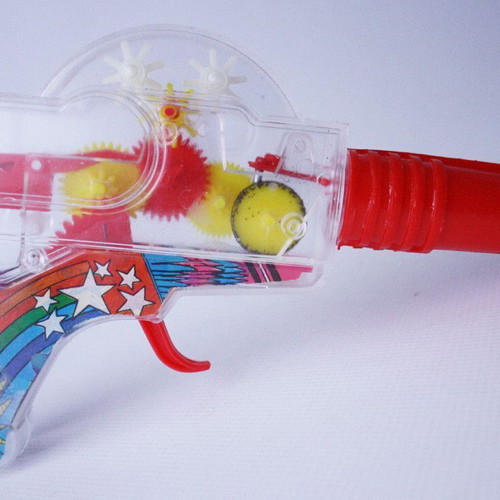 Vintage 70's Greek friction space gun new