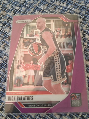 Nick Calathes Purple Prizm Panini 25th Anniversary 2024-25 new