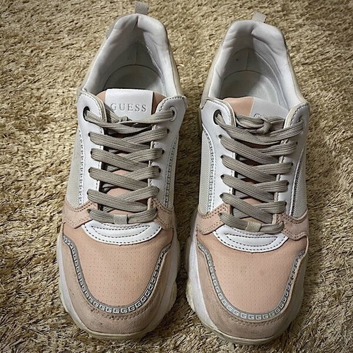 Guess sneakers used, size 41, pink and white