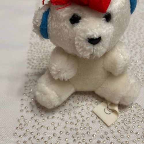 Stuffed bear used with hat, small size