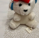 Stuffed bear used with hat, small size
