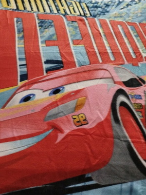 Disney Cars McQueen fleece blanket like new