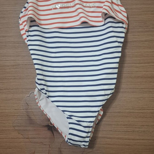 Pepe Jeans girls' one-piece swimsuit like new, colorful stripes