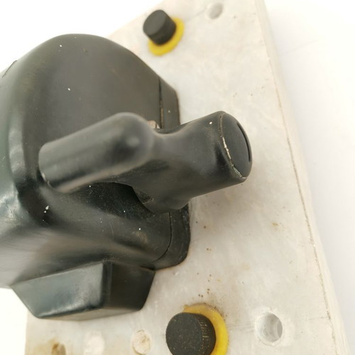 Single-phase electric switch used, marble, 1960