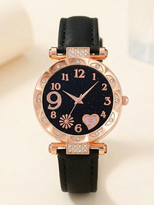 Women's watch new, black