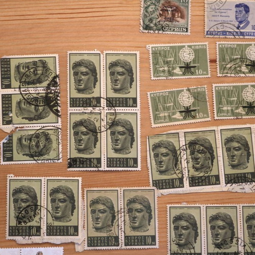 Cypriot stamps used, small collection of 75 pieces (1960-2003)