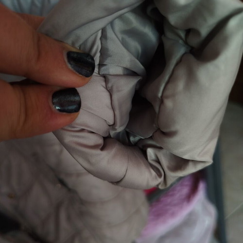 Mayoral jacket used, size 110 cm, gray and gold