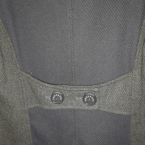 Freesoul coat used gray blue with high collar