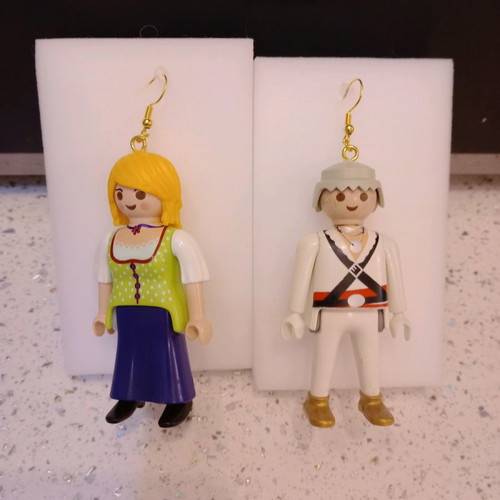 Playmobil Earrings The Couple of the Province!!