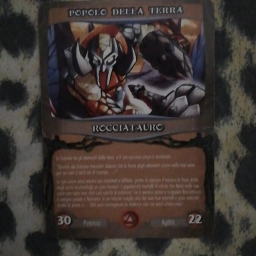 Gormiti authentic elemental fusion card like new
