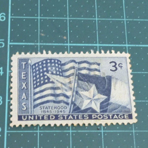 United States stamp 1945 100th anniversary of Texas statehood like new