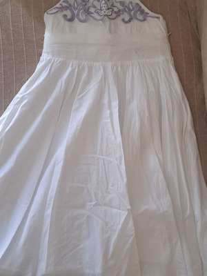 Pierre Cardin φόρεμα 100% cotton σαν καινούργιο, άσπρο, 65cm