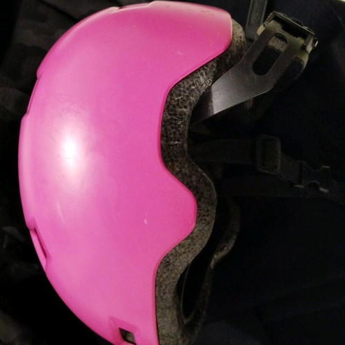 Oxelo kids girls helmet like new, pink, size 47-52 cm