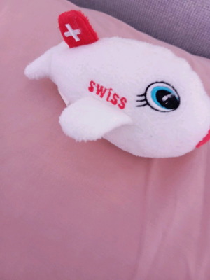 Swiss plush airplane like new, collectible