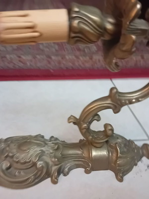 Large brass applique like new, solid, antique