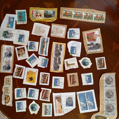 Leuchtturm A4 stamp album used with 1500 Greek stamps
