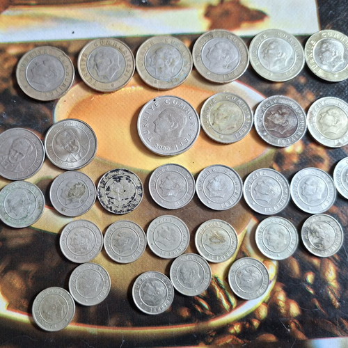 Lot of 31 used coins from Turkey