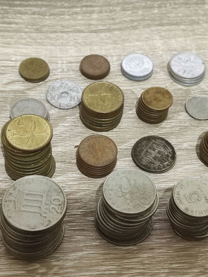 Drachma coin collection used, about 130 coins