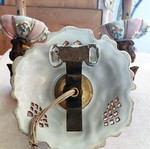 Vintage wall light applique used, porcelain
