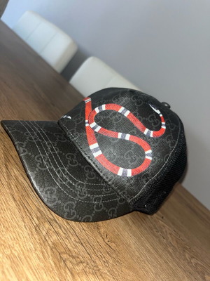 Gucci Kingsnake print GG supreme Baseball Hat