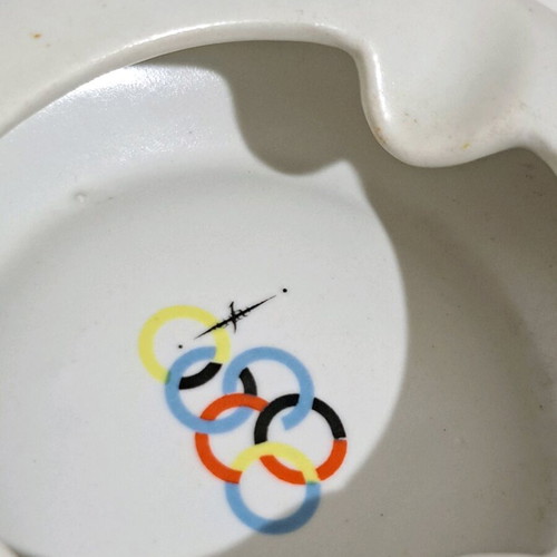 Ceramic collectible ashtray Property of Olympic Airways like new