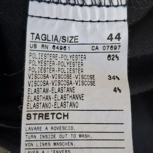 Benetton pants XXL black like new