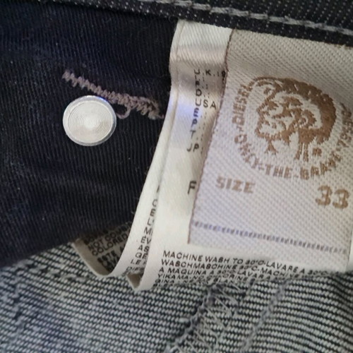 Diesel men's pants black like new, straight fit, size L