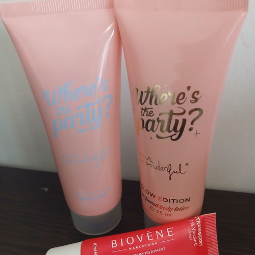 Biovene hand cream 75 ml, body lotion 75 ml, lip serum with 1% vitamin C new