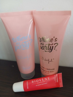 Biovene hand cream 75 ml, body lotion 75 ml, lip serum with 1% vitamin C new